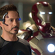 Robert Downey, Jr. and an Iron Man suit.